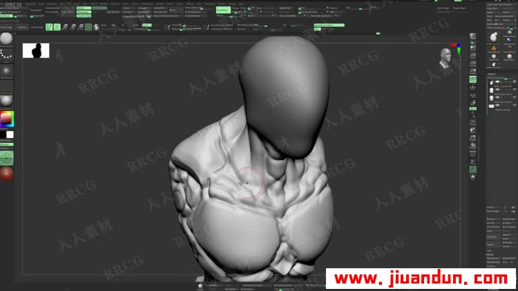 ZBrush机甲战士硬表面建模实例制作视频教程 3D 第2张
