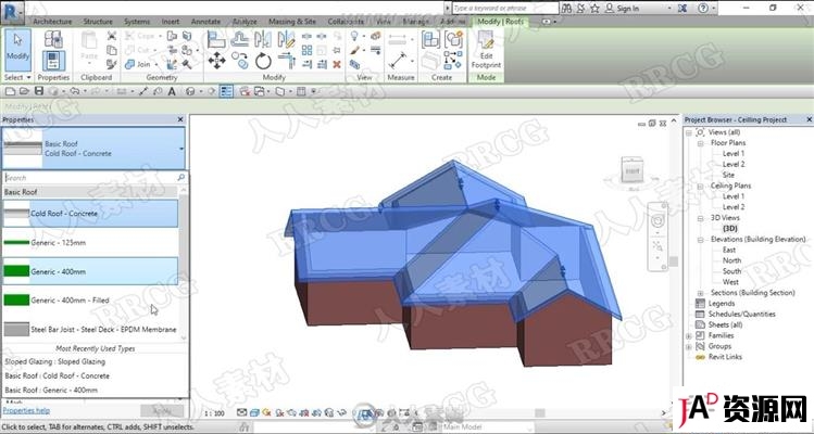 Revit Architecture建筑工程设计入门训练视频教程 3D 第4张