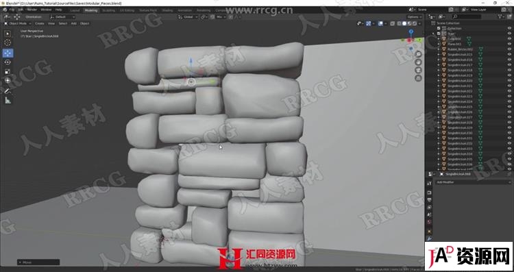 Blender古代遗址3D游戏环境完整制作视频教程 CG 第2张