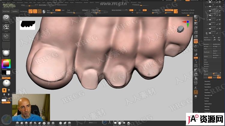 ZBrush完整女性人体解剖数字雕刻大师级视频教程 3D 第19张
