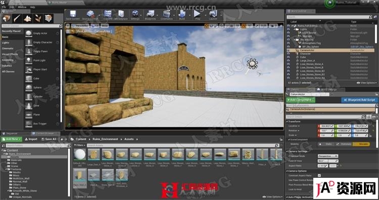 Blender古代遗址3D游戏环境完整制作视频教程 CG 第1张