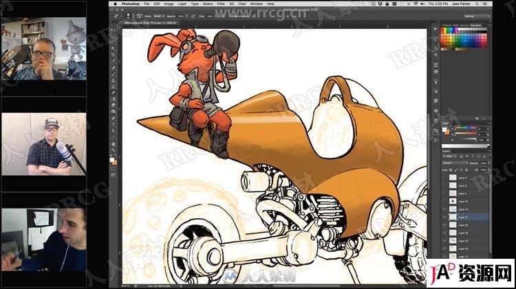摩托战车概念设计绘画实例训练视频教程 CG 第3张