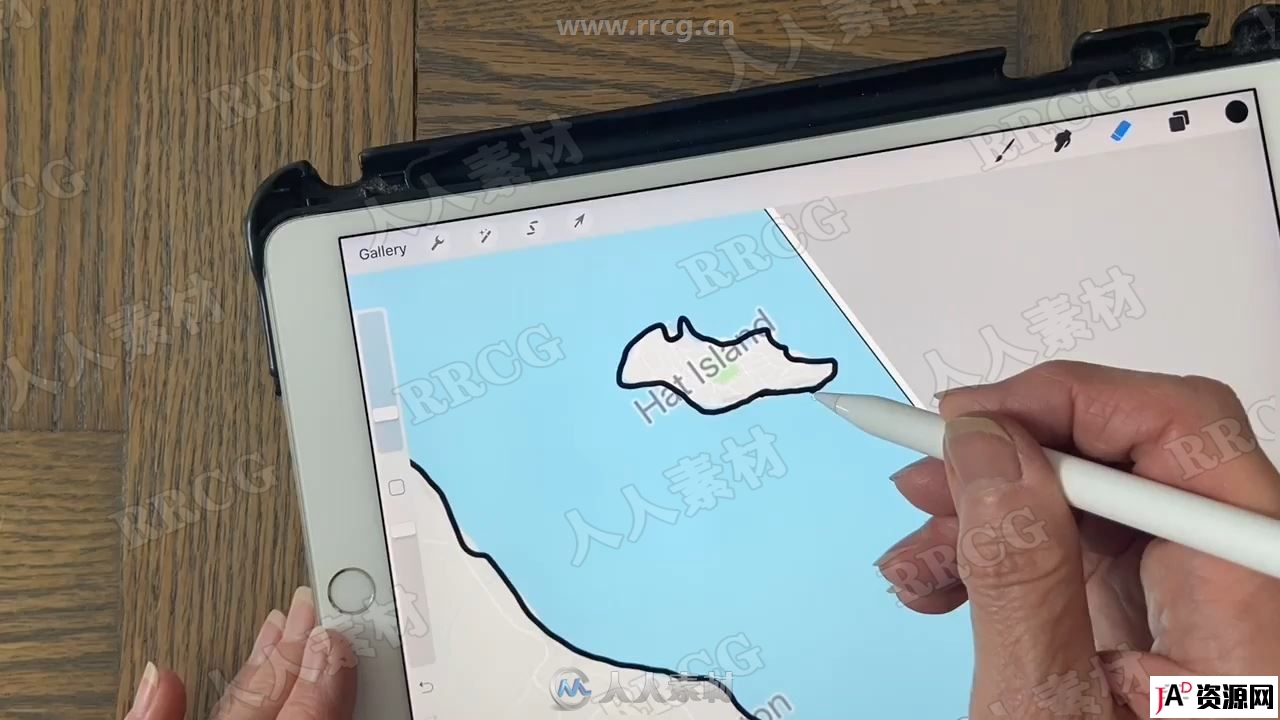 Procreate在iPad上绘制水彩地图插画视频教程 教程专区 第3张