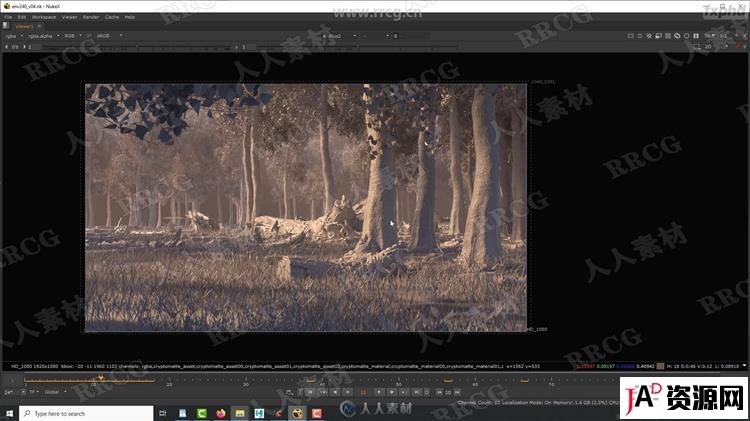 Clarisse森林环境场景特效合成技术视频教程 CG 第3张