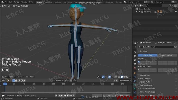 Blender角色肢体变形绘制技术训练视频教程 CG 第3张