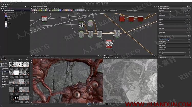 Substance Designer黑暗地狱地面材质实例制作视频教程 CG 第17张