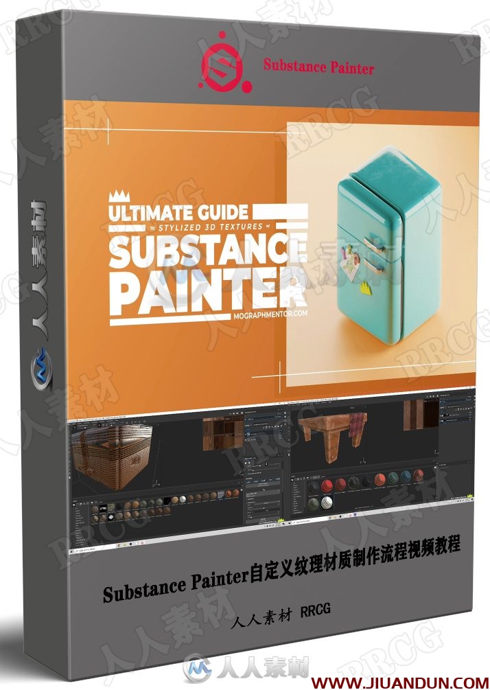 Substance Painter自定义纹理材质制作流程视频教程 CG 第1张