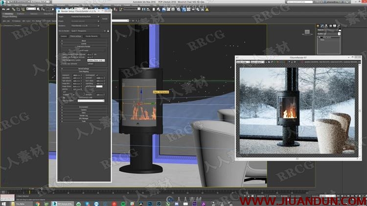 3dsmax中FStorm家具可视化渲染完整制作流程视频教程 3D 第12张