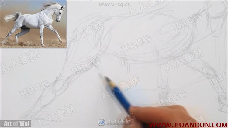 Art of Wei素描速写美术基础传统手绘教学视频 CG 第2张