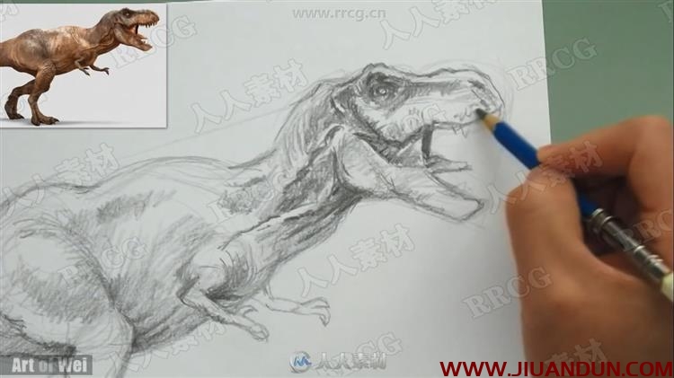 Art of Wei素描速写美术基础传统手绘教学视频 CG 第23张