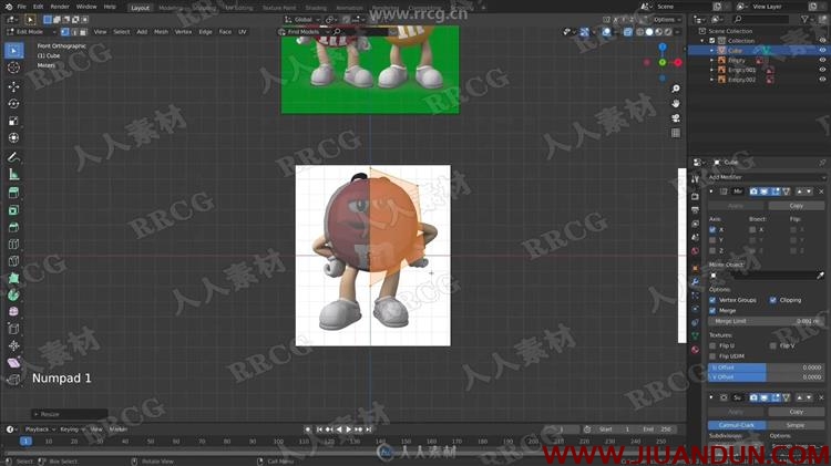 Blender制作M豆卡通角色实例训练视频教程 CG 第2张