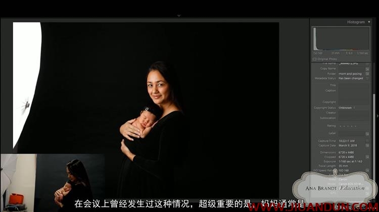 摄影师Ana Brandt孕产妈妈及新生儿摄影摆姿布光教程中文字幕 摄影 第3张
