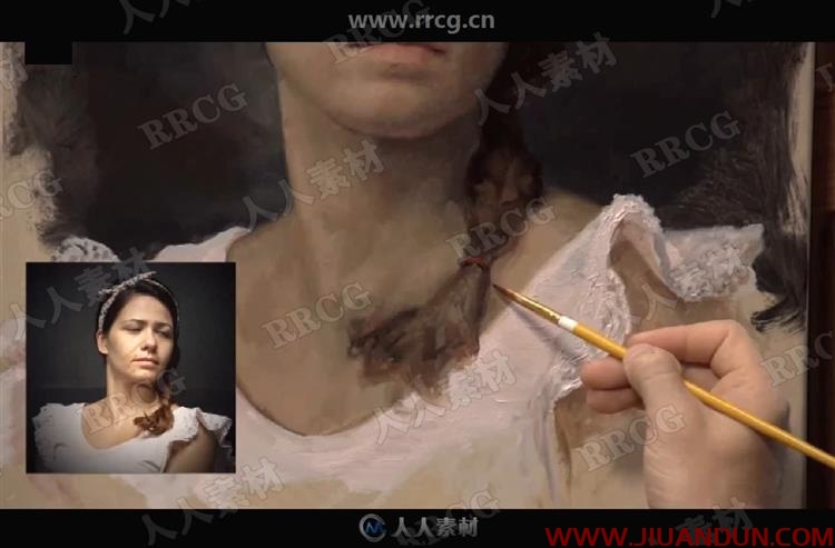 人物肖像水彩画传统艺术绘画实例训练视频教程 CG 第4张