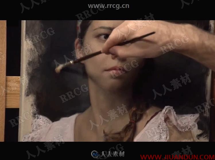 人物肖像水彩画传统艺术绘画实例训练视频教程 CG 第8张
