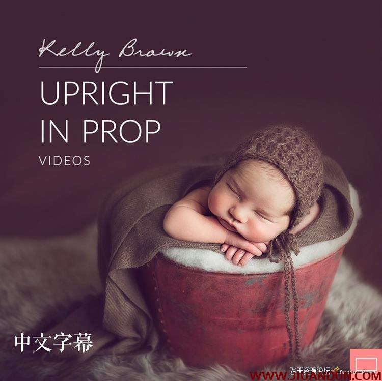 凯利·布朗Kelly Brown新生儿裹布姿势造型布光10套合集中文字幕 摄影 第10张