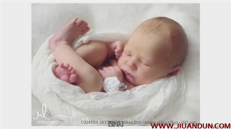 Robin Long创意新生婴儿包裹摆姿势摄影系列教程中文字幕 摄影 第7张