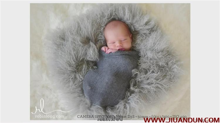 Robin Long创意新生婴儿包裹摆姿势摄影系列教程中文字幕 摄影 第13张