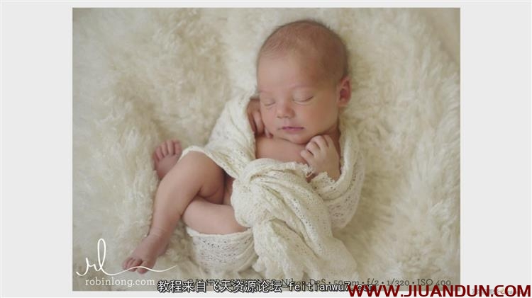 Robin Long创意新生婴儿包裹摆姿势摄影系列教程中文字幕 摄影 第23张