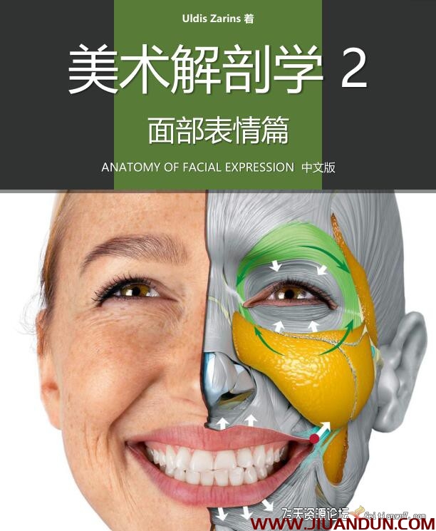 人体面部解剖权威教材中文译本面部表情艺用解剖PDF教程 CG 第1张