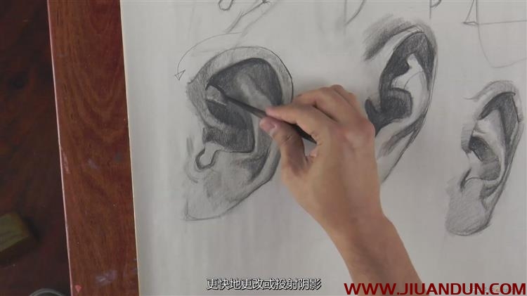 绘画大师Watts Atelier五官特征和面部表情绘画教程中文字幕 CG 第6张