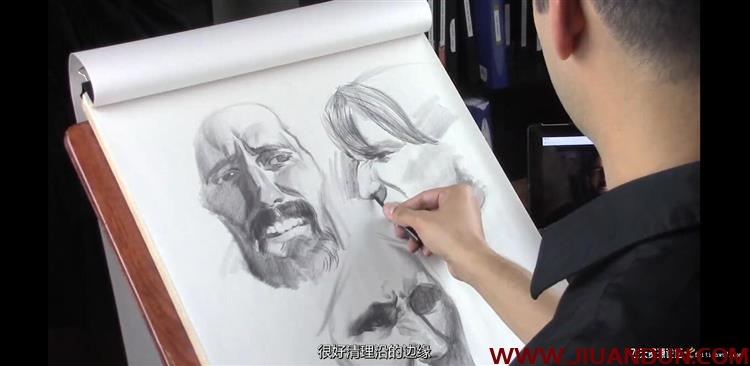 绘画大师Watts Atelier五官特征和面部表情绘画教程中文字幕 CG 第11张