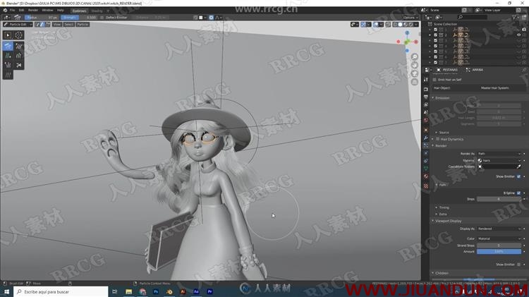 Blender惊艳卡通女孩完整实例制作流程视频教程 CG 第11张