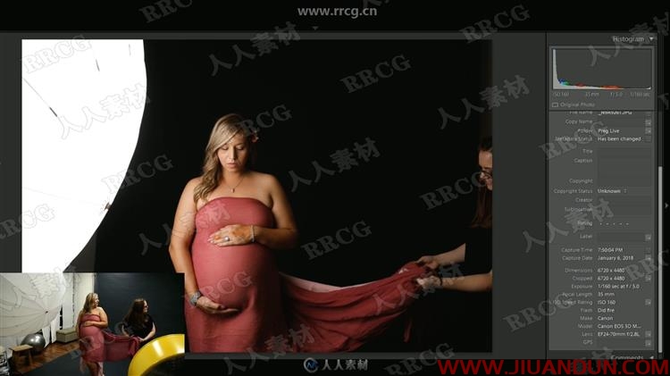 妊娠孕妇怀孕女人肖像摄影艺术技能训练视频教程 摄影 第6张