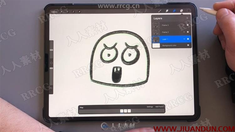 Procreate在iPad上插画动画绘制技巧视频教程 CG 第7张