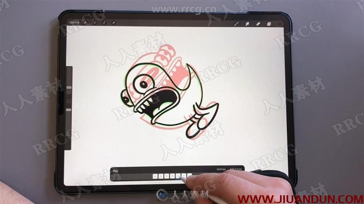 Procreate在iPad上插画动画绘制技巧视频教程 CG 第13张