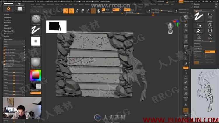 ZBrush与Blender道具数字雕刻3D打印制作流程视频教程 CG 第9张