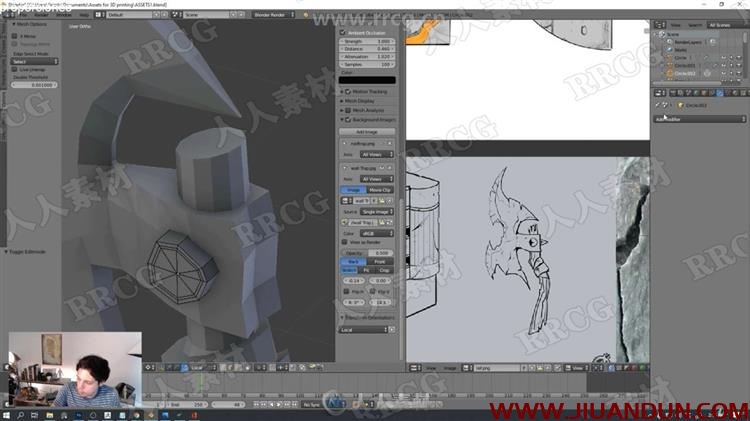 ZBrush与Blender道具数字雕刻3D打印制作流程视频教程 CG 第12张