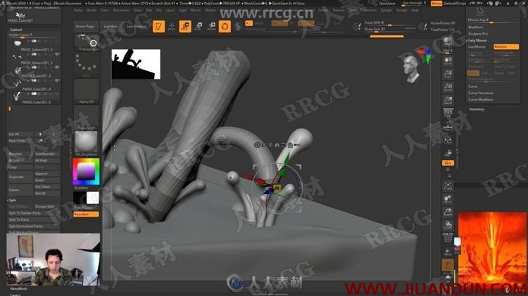 ZBrush与Blender道具数字雕刻3D打印制作流程视频教程 CG 第13张
