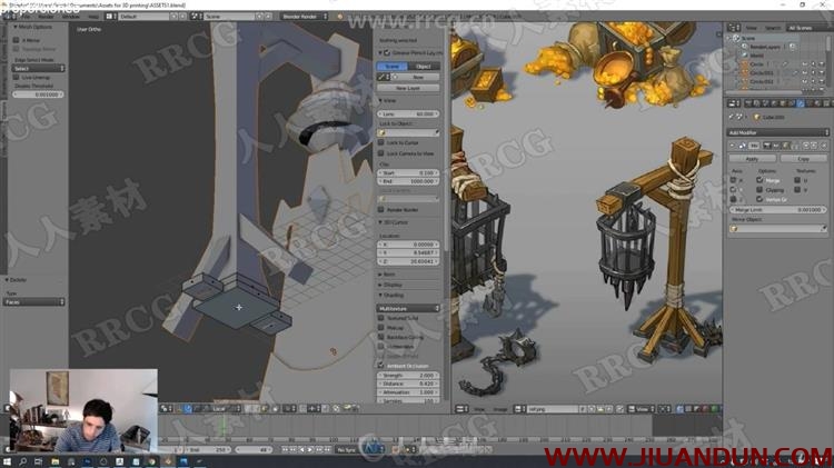 ZBrush与Blender道具数字雕刻3D打印制作流程视频教程 CG 第14张