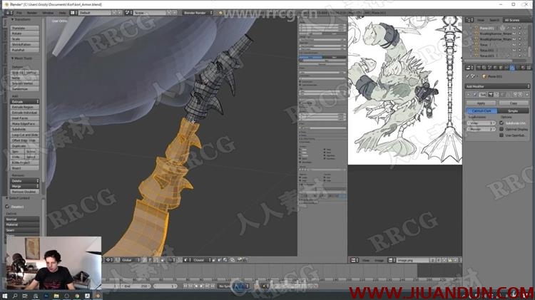 ZBrush与Blender角色数字雕刻3D打印制作流程视频教程 CG 第21张