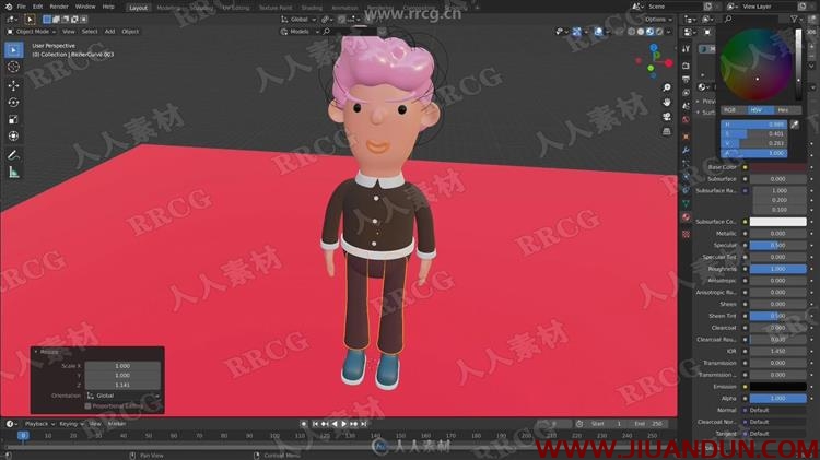 Blender 2.9简单卡通角色完整制作训练视频教程 CG 第2张