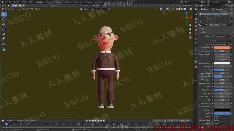 Blender 2.9简单卡通角色完整制作训练视频教程 CG 第8张