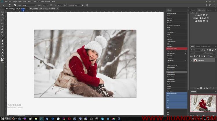 PhotoCASA摄影师Arma Gray冬季儿童摄影冰雪童话后期调色教程 PS教程 第6张