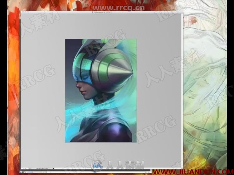 新加坡画师Artgerm科幻人物板绘实例数字绘画视频教程 CG 第9张