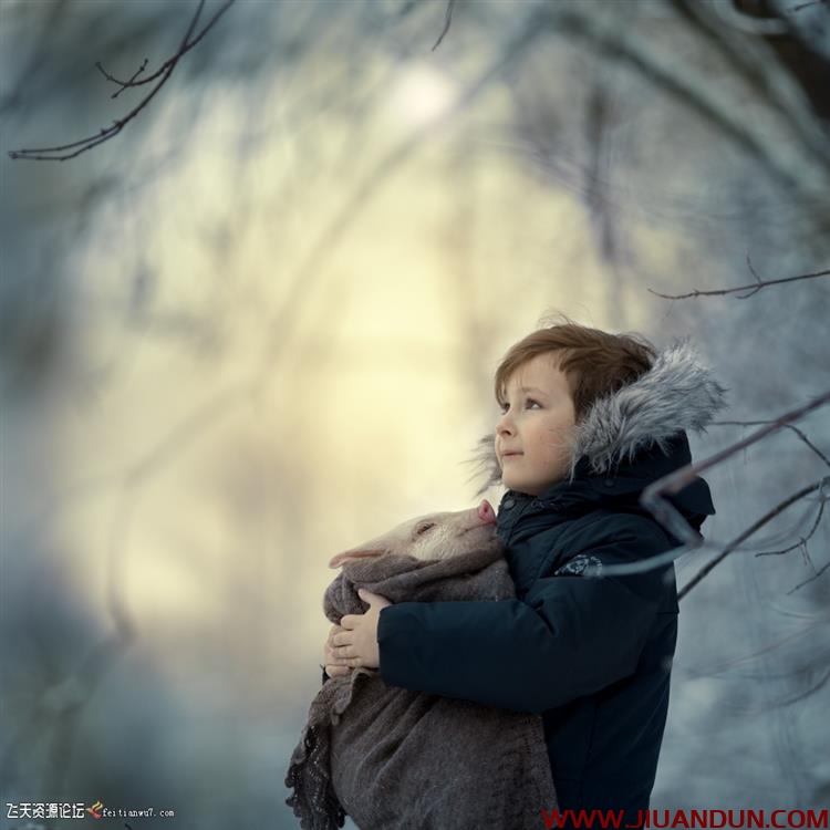 罗斯摄影师 Anastasia Kuchina唯美冬季儿童摄影后期PS教程 PS教程 第4张
