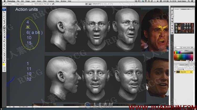 肖像面部人体解剖数字绘画视频教程全六季 PS教程 第19张