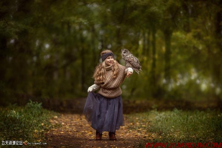 俄罗斯摄影师Anastasia Kuchina唯美秋季儿童后期教程附RAW素材 PS教程 第2张
