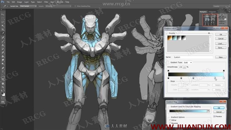 异星战士游戏角色概念设计完整绘画工作流程视频教程 CG 第7张