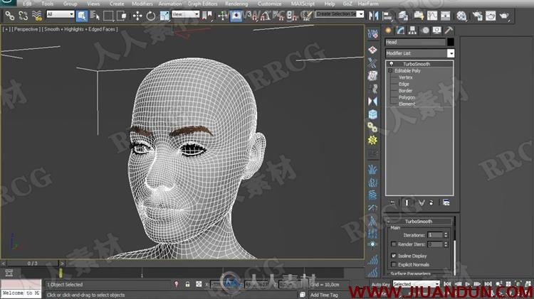 3dsMax真实头发制作视频教程 3D 第13张