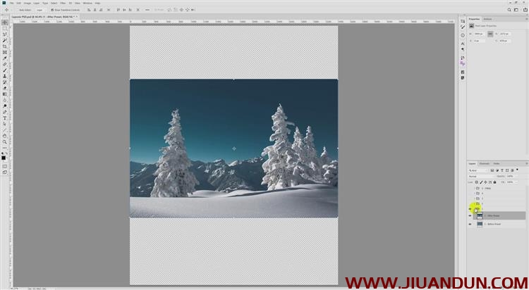 Laponie Samir Belharma冬季外观风景合成附带PSD和合成素材 PS教程 第4张