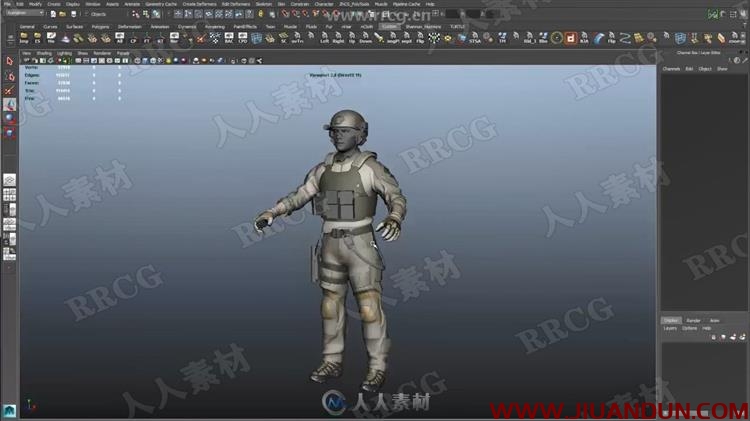 maya写实角色英文模型视频教程 3D 第25张