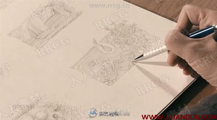 铅笔手绘不同线条笔法详细技巧传统绘画视频教程 CG 第17张
