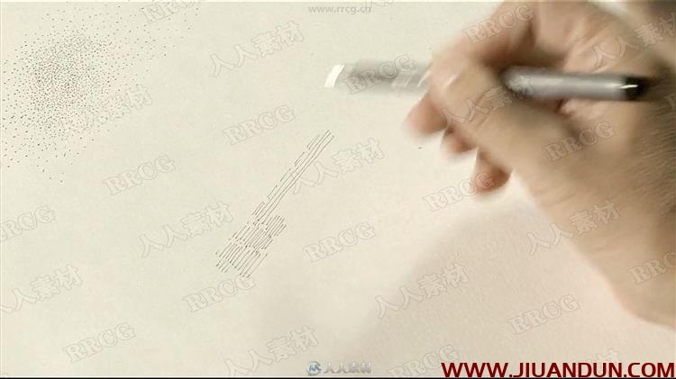 针管笔手绘用笔技法传统绘画视频教程 CG 第17张