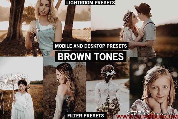 棕色调复古胶片LR预设+手机lr预设BROWN TONES Lightroom Presets LR预设 第1张