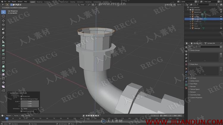 Blender 2.9高质量望远镜实例制作训练视频教程 CG 第8张