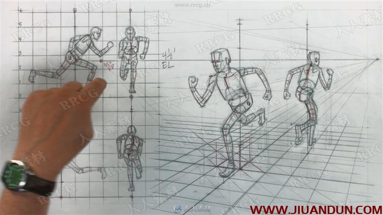 人体透视结构高清详细基础讲解传统手绘视频教程 PS教程 第6张